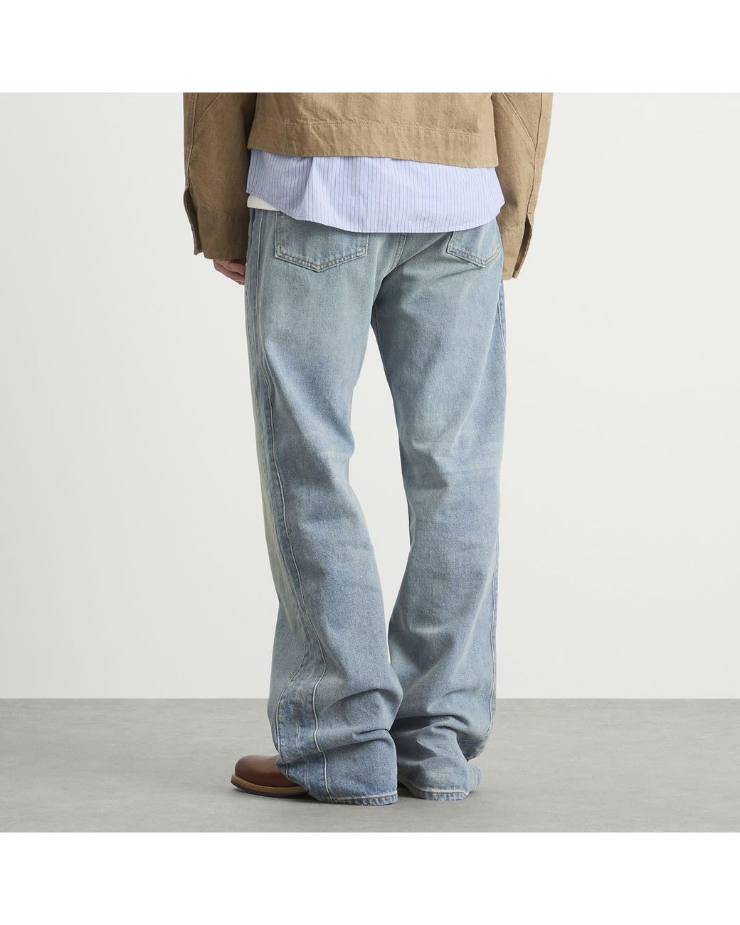 Rhude Blue Relaxed Traxedo Denim Jeans for men
