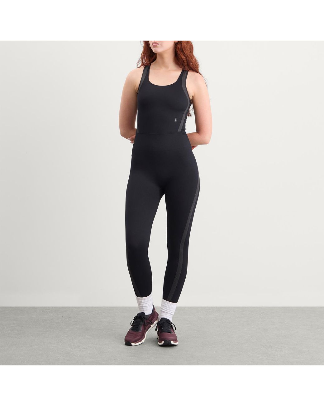 On Shoes Black Studio Knit Bodysuit 7/8