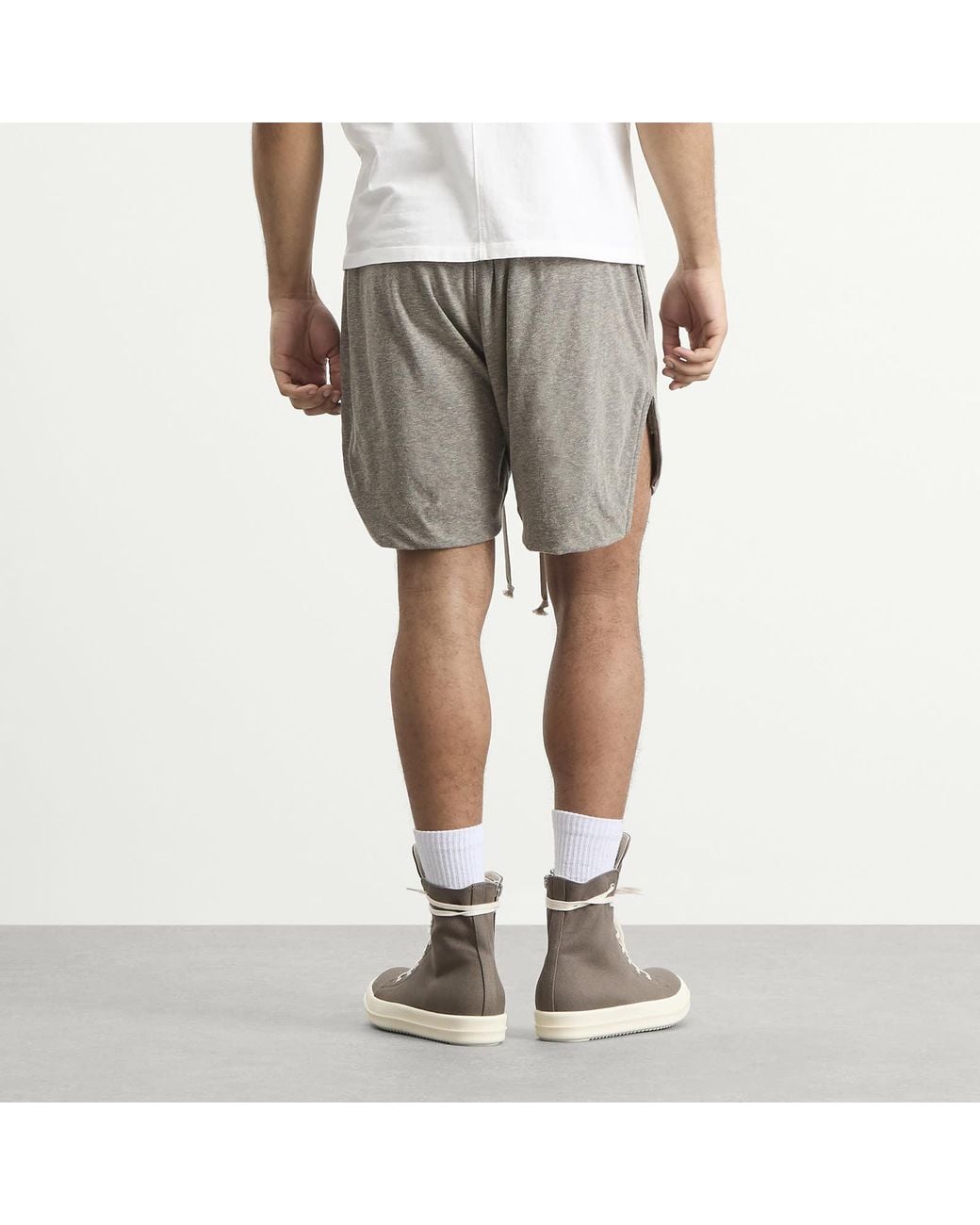 Rick Owens Gray Melange Boxer Shorts for men
