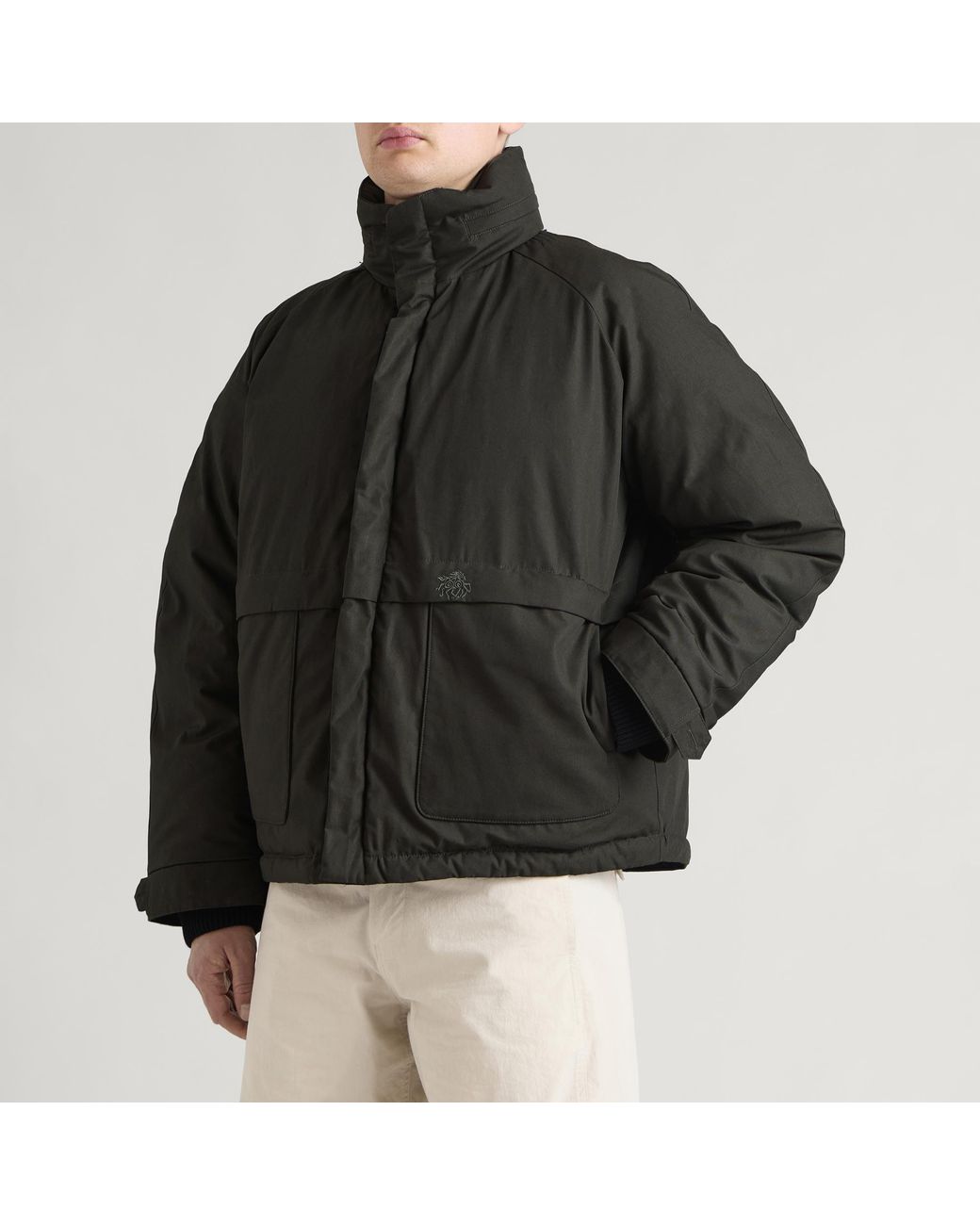 RANRA Black Fender Puffer Jacket for men
