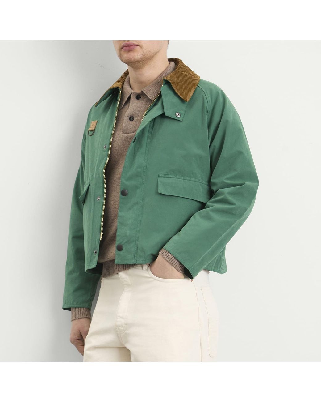 Barbour Green Os Spey Casual Jacket for men