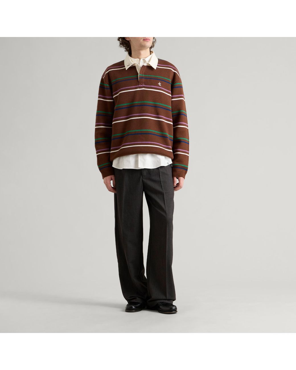 PUMA Brown X Le Père Knitted Rugby Top for men