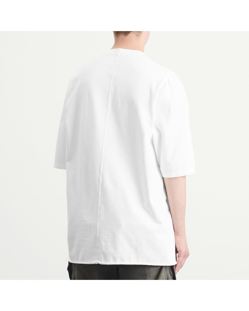Rick Owens White Jumbo T-Shirt for men
