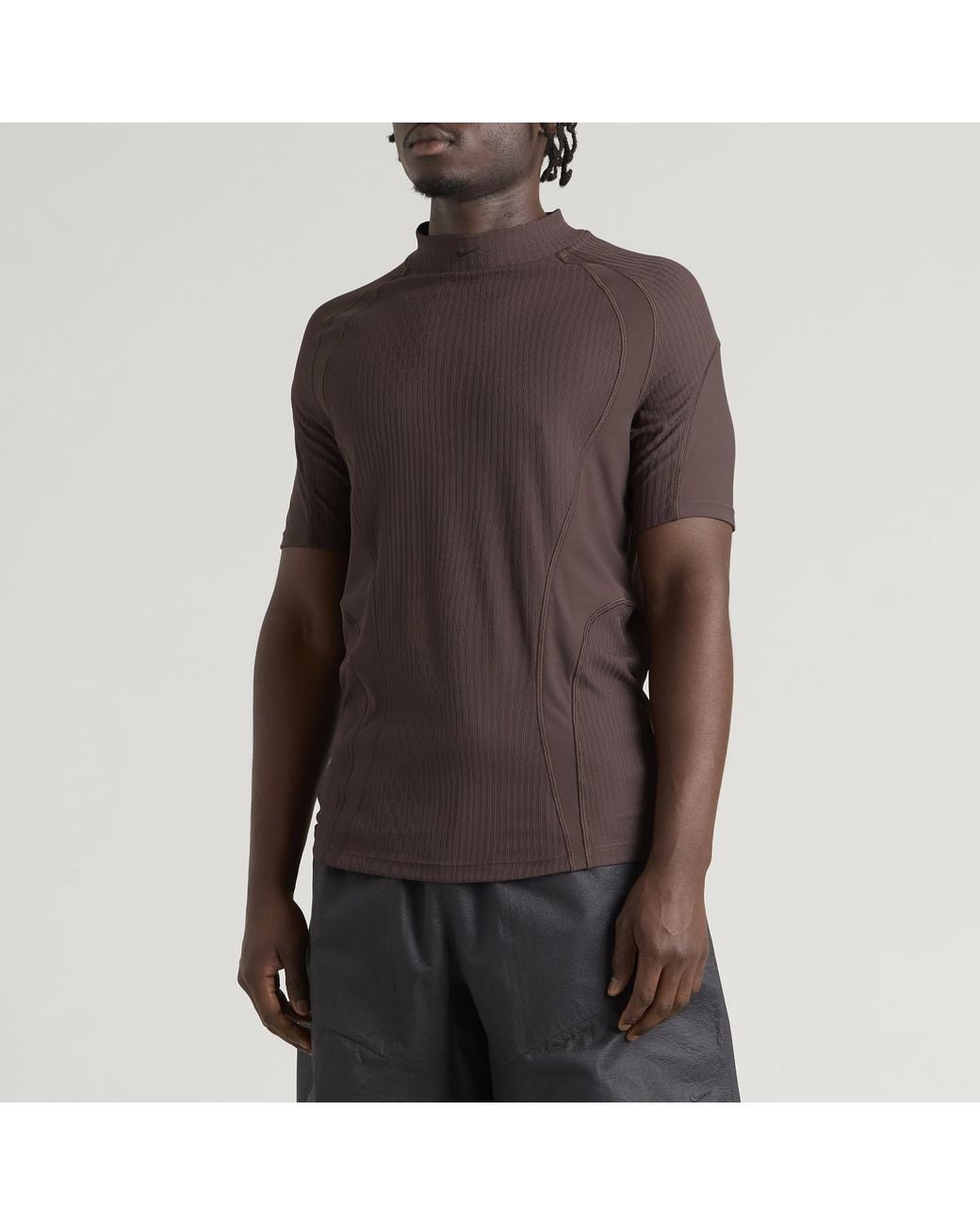 Nike Brown Tech Pro T-Shirt for men