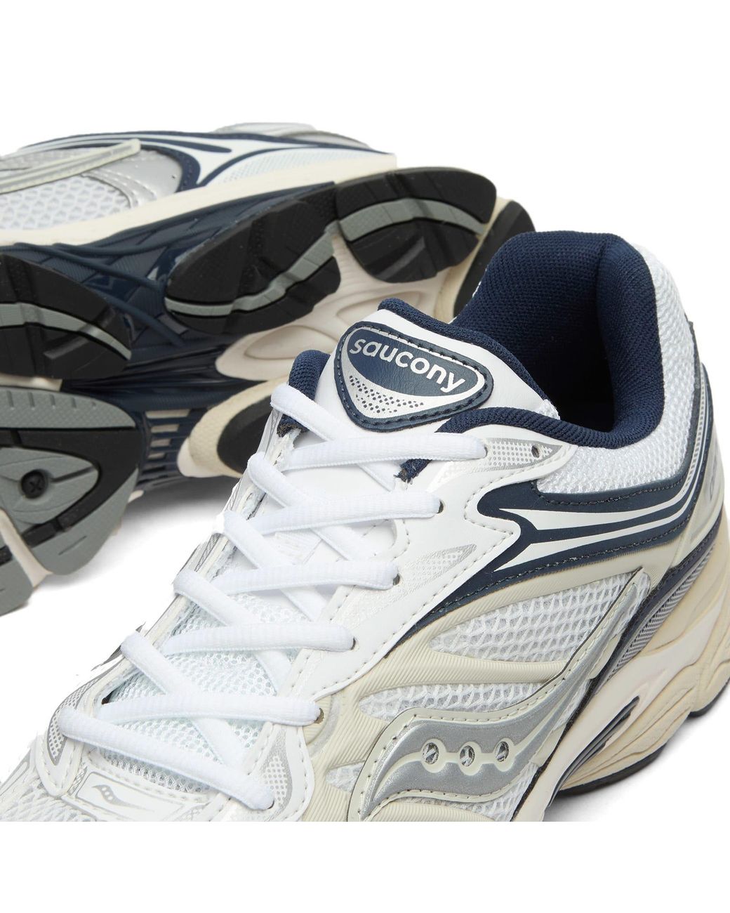 Saucony White Progrid Omni 9 Sneaker for men