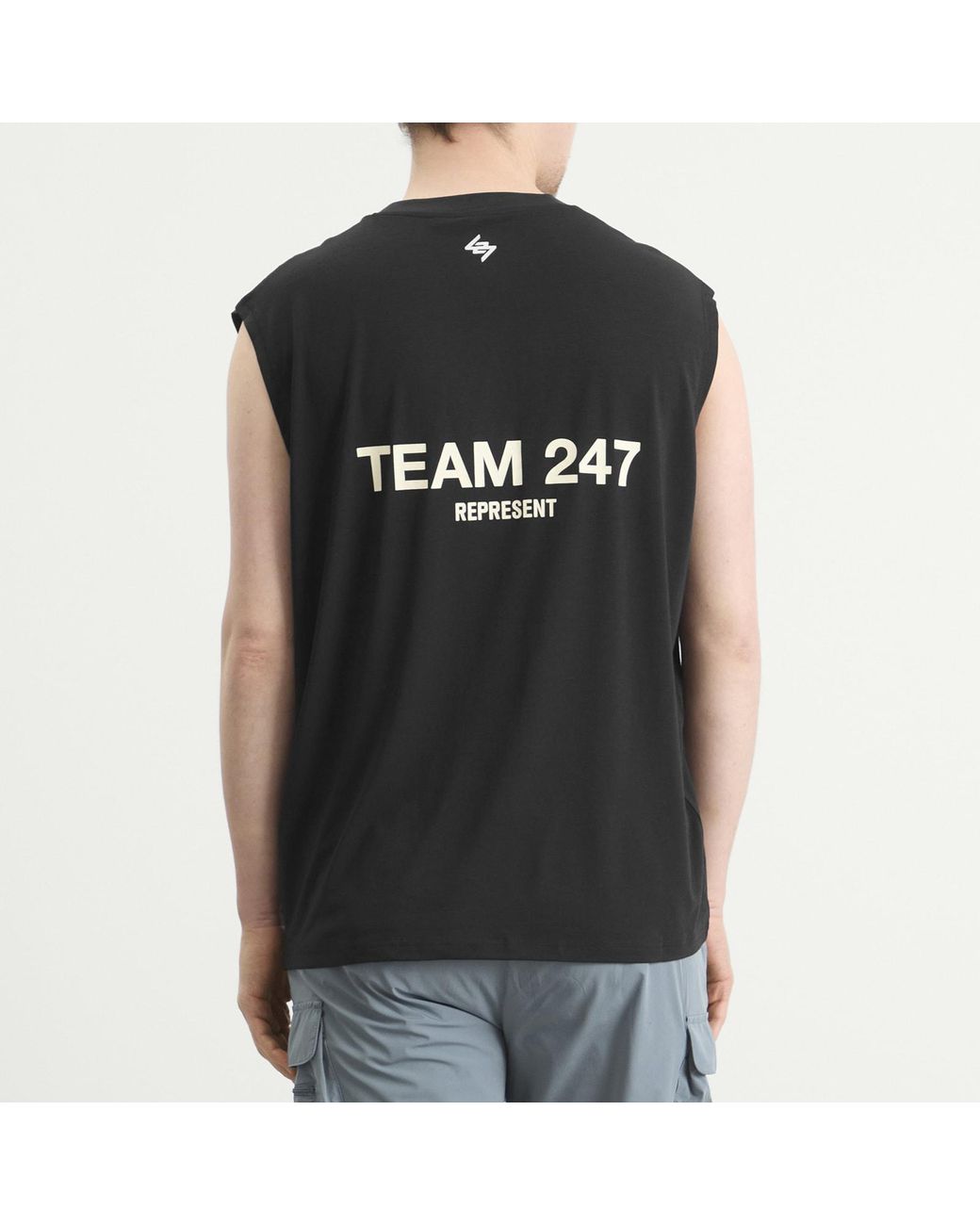 REPRESENT 247 Black Represent Team 247 Oversized Tank for men