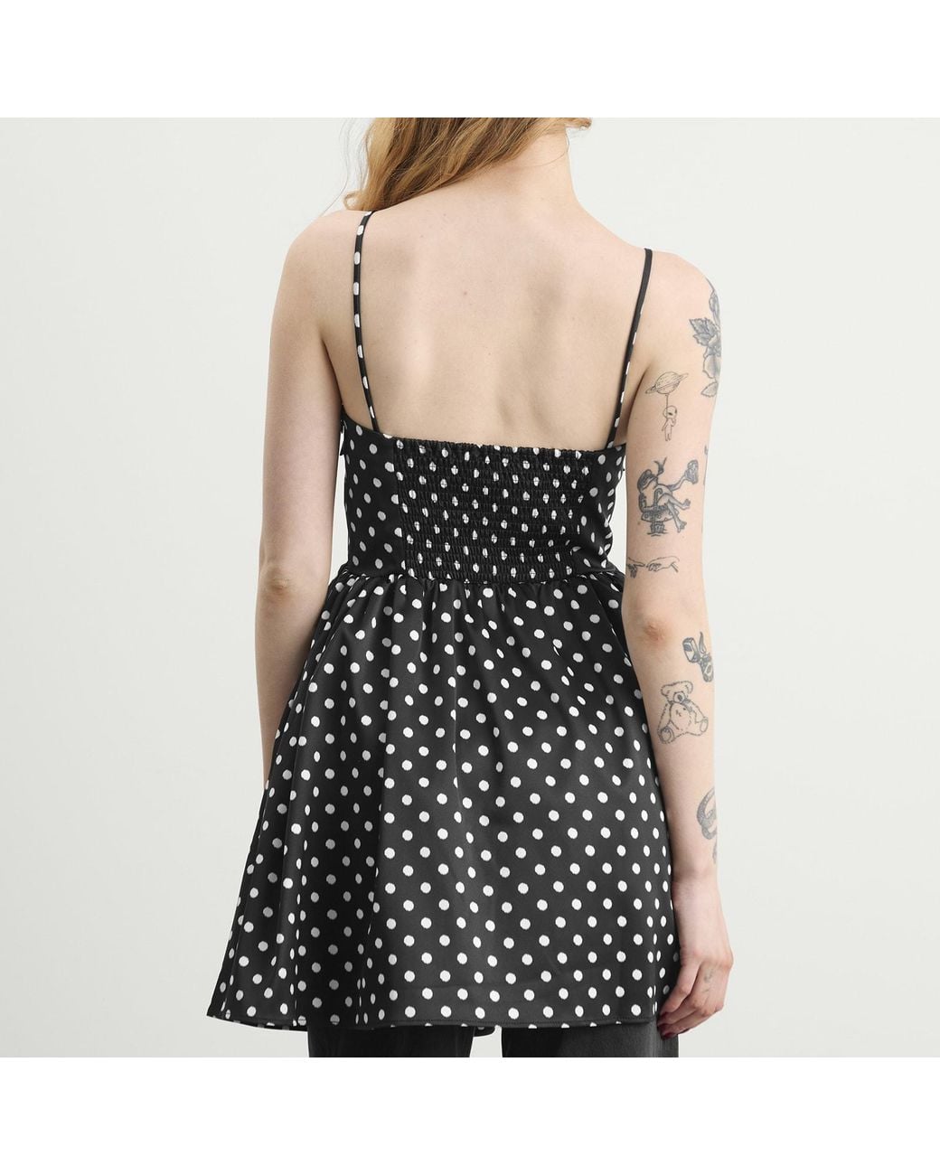 Ganni Black Mini Strap Dress