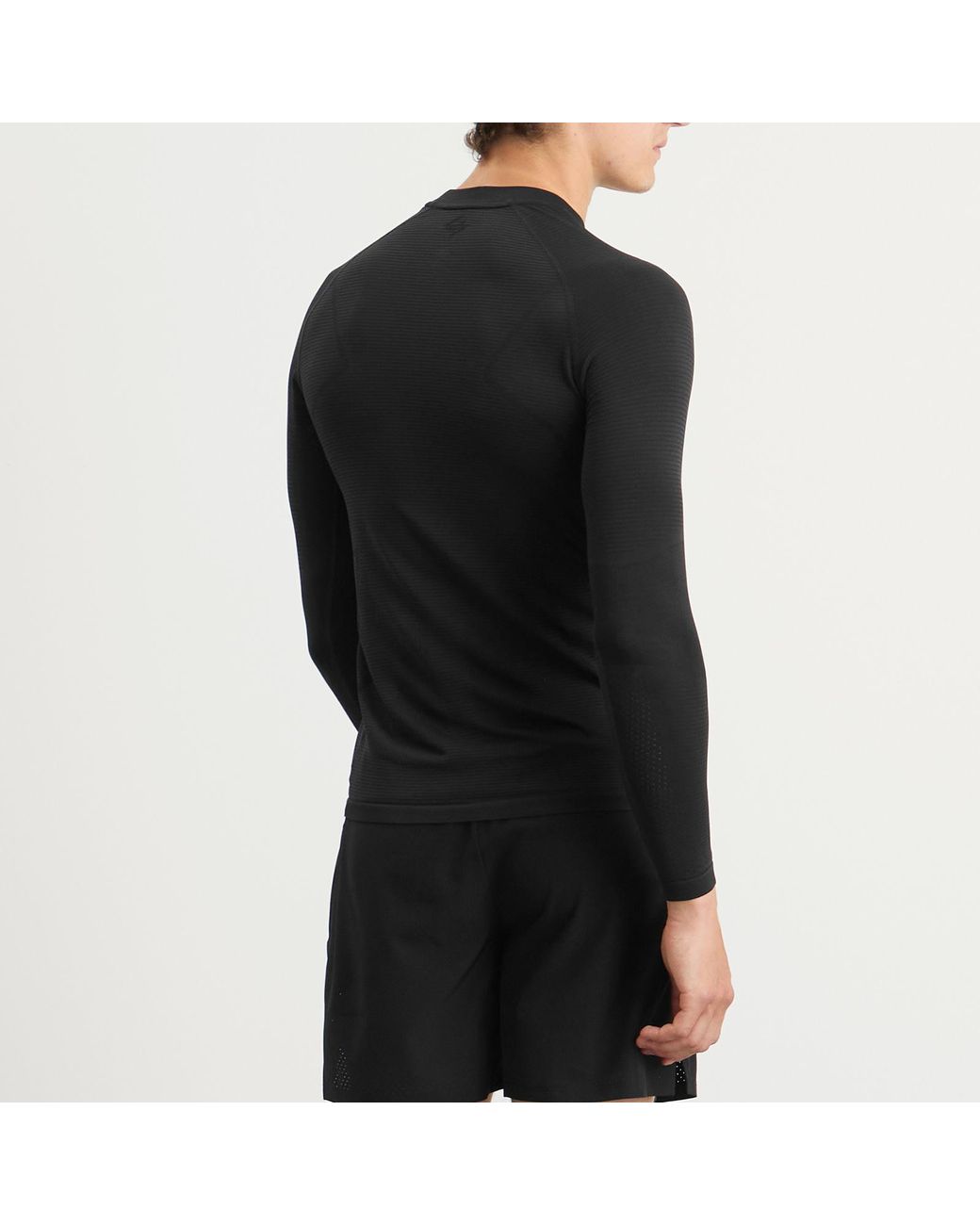 REPRESENT 247 Black Seamless Long Sleeve Top for men