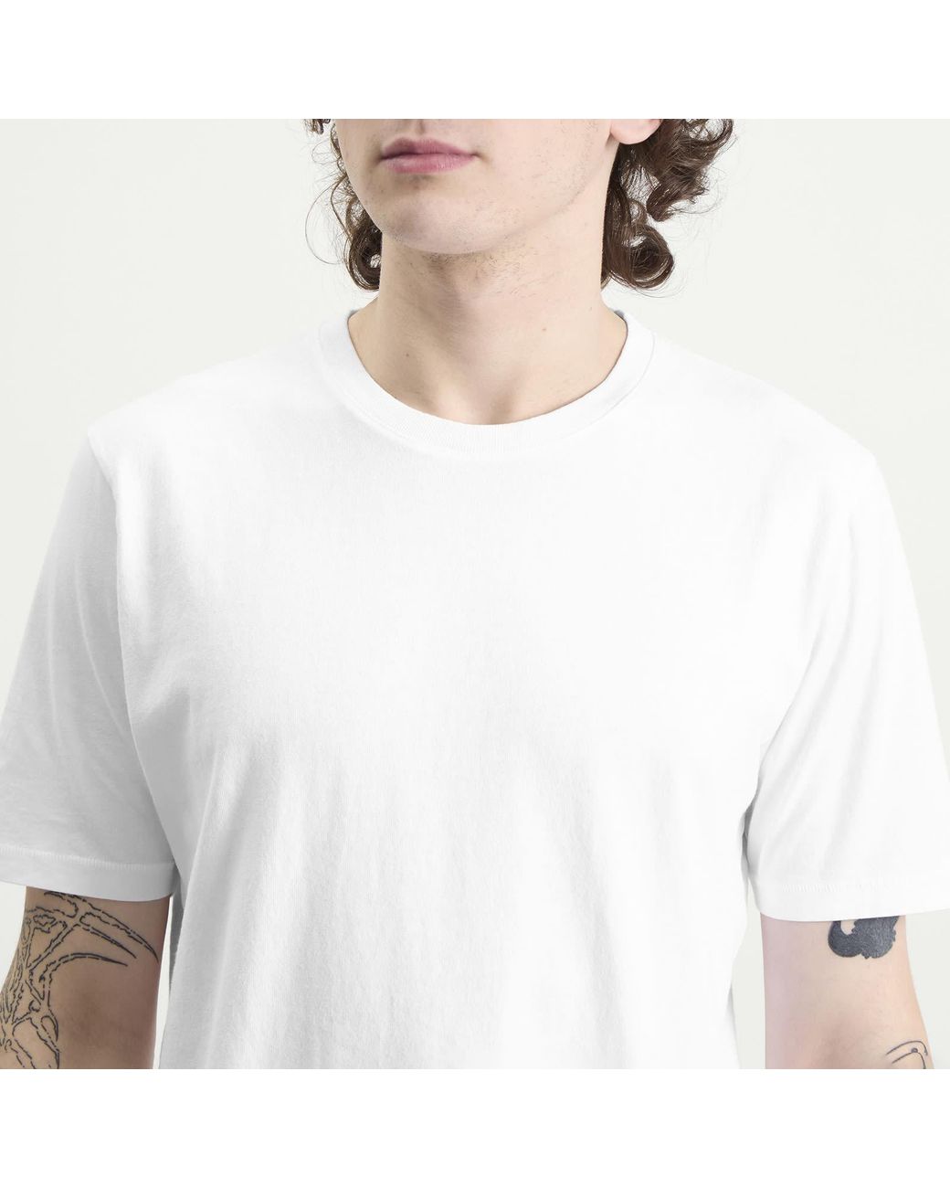 Folk White Contrast Sleeve T-Shirt for men