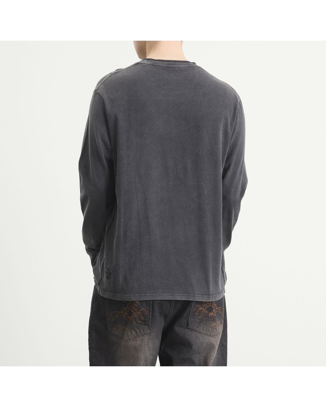 ACMH by Magic Castles Black Bryllyant Long Sleeve T-Shirt for men