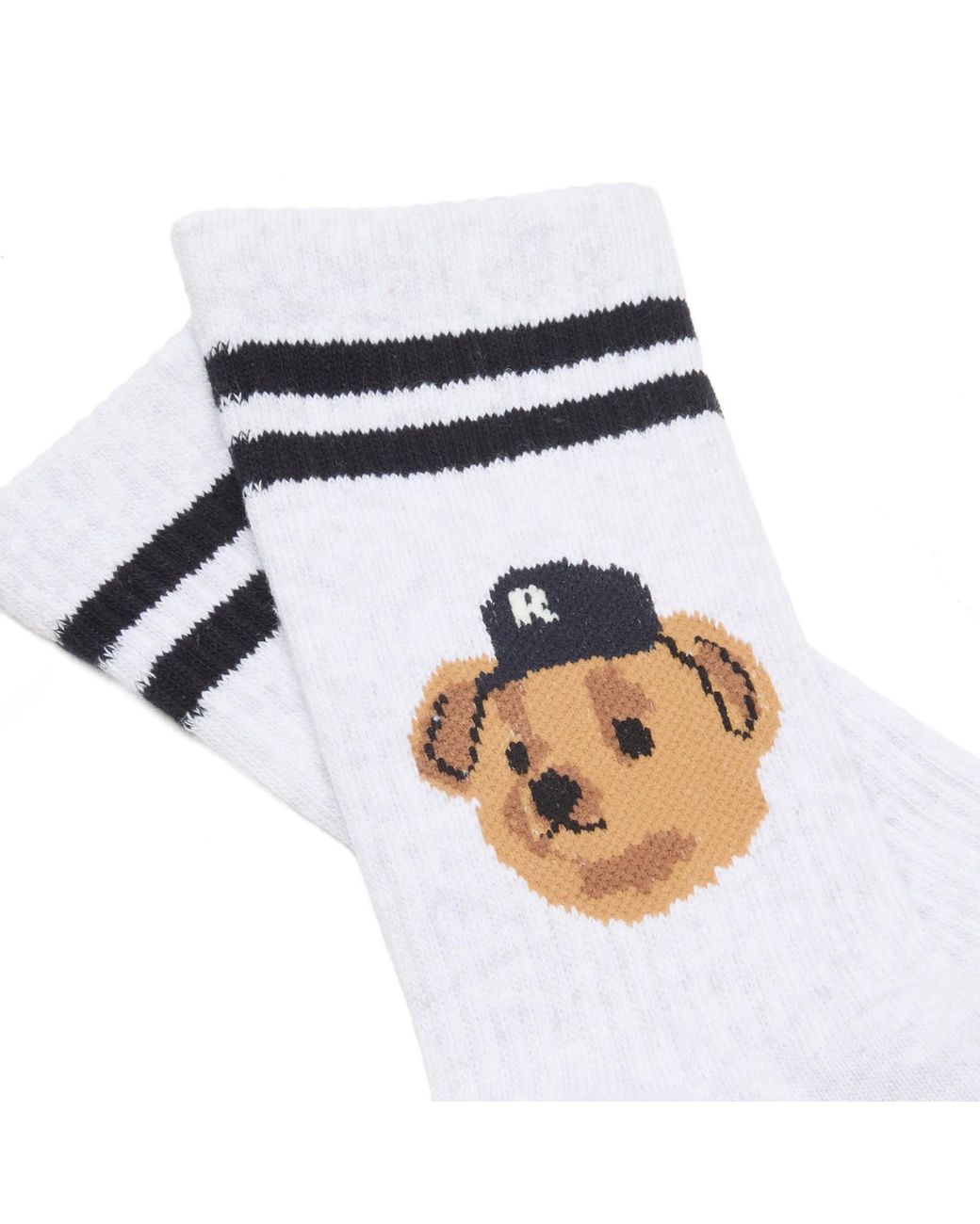 Rostersox White Team Bear Socks