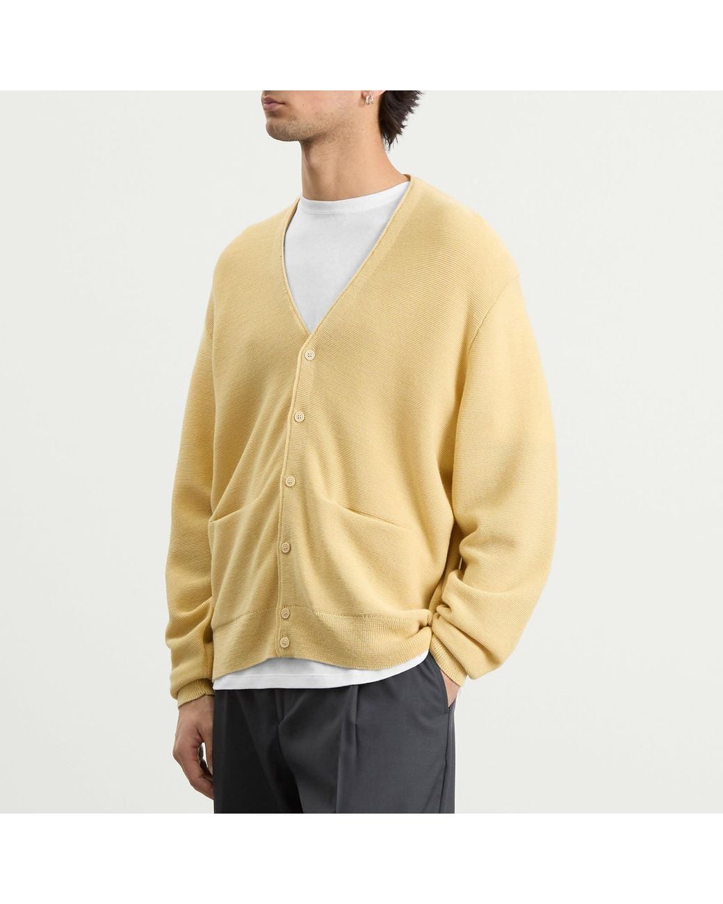 Visvim Yellow Selmer Cardigan for men