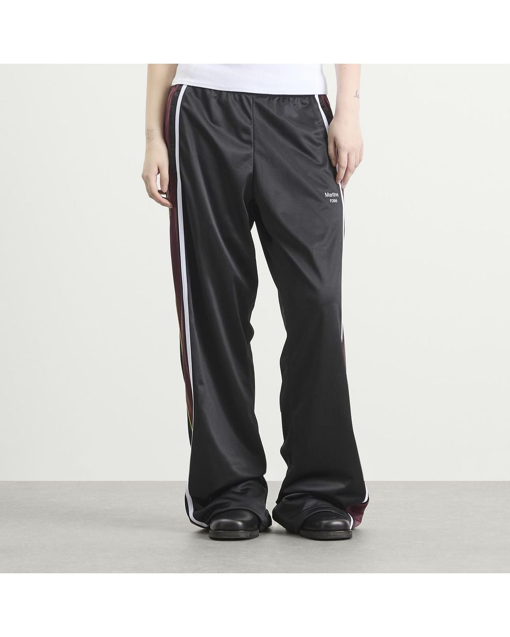 Martine Rose Black Wide Leg Trackpant