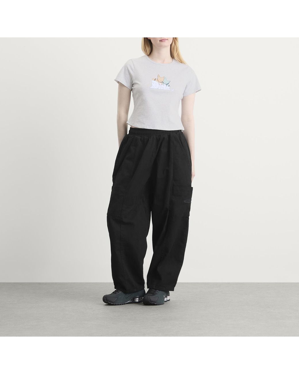 Dime Gray Fluff T-Shirt