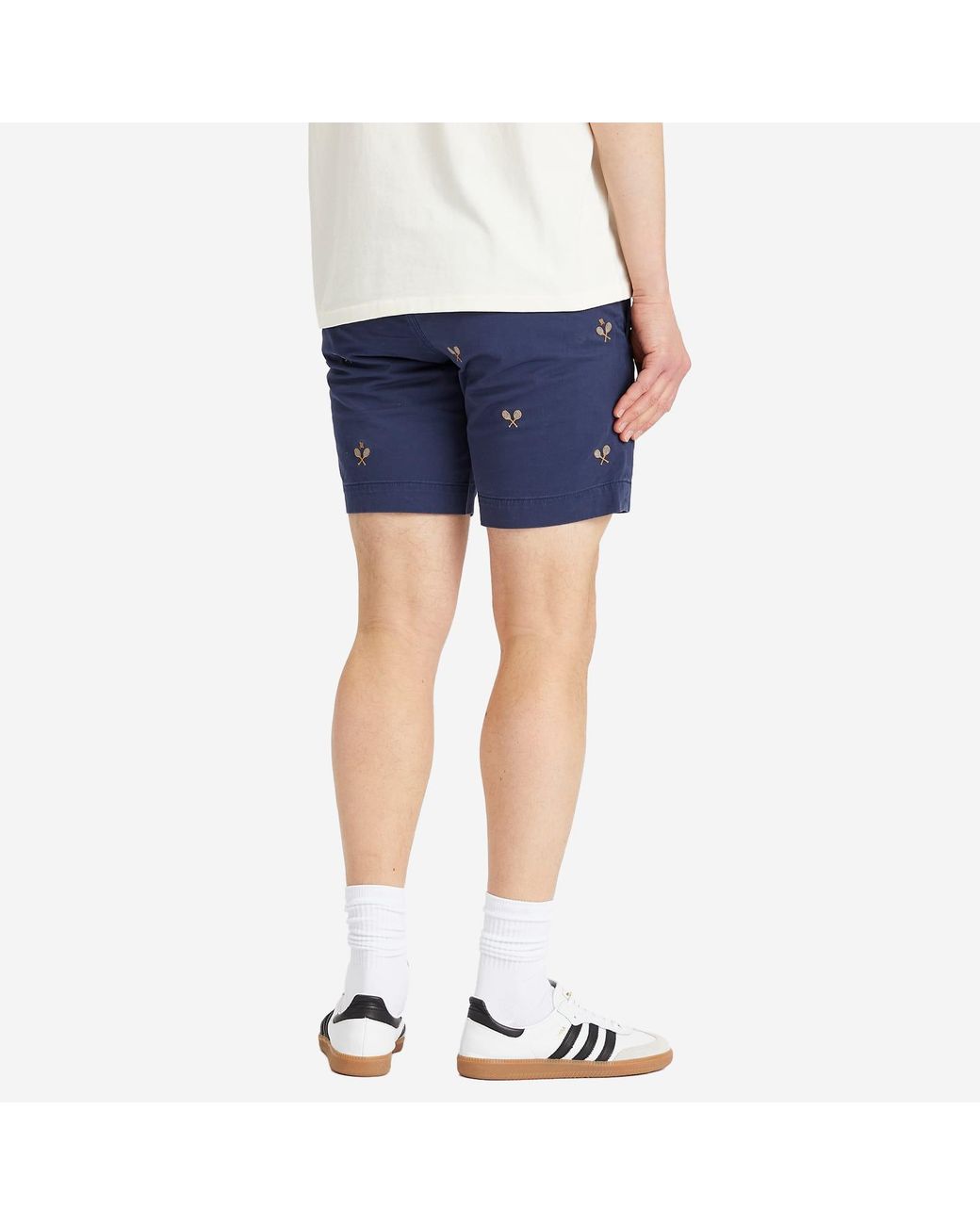 Polo Ralph Lauren Embroidered Racquet Shorts in Blue for Men | Lyst