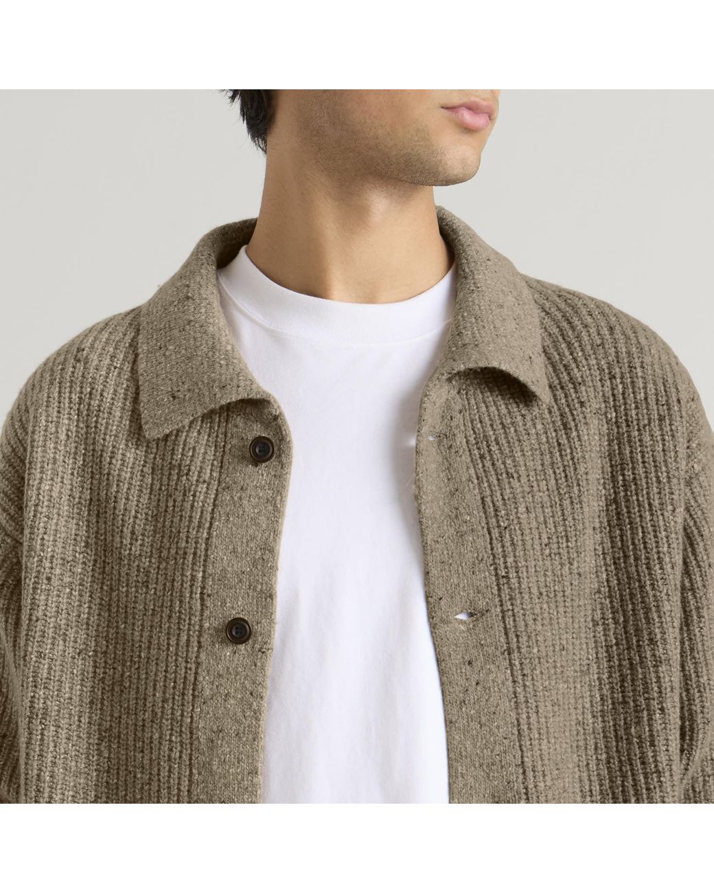 SAGE NATION Green Wiral Cardigan for men