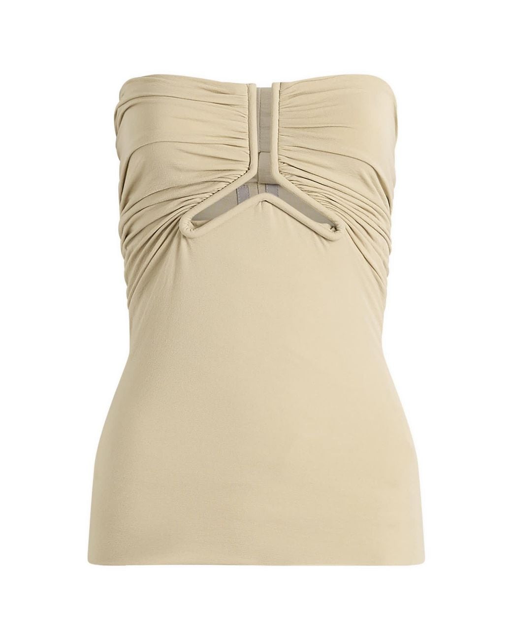 Rick Owens Natural Alannah Prong Bustier Top