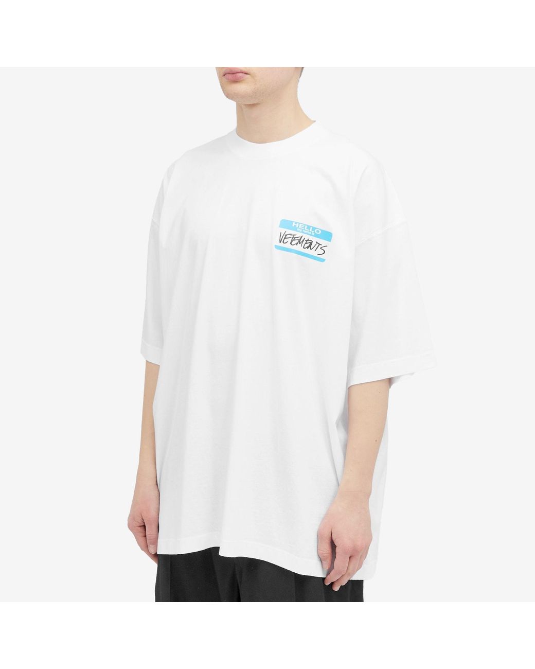Vetements My Name Is T-Shirt in White for Men | Lyst