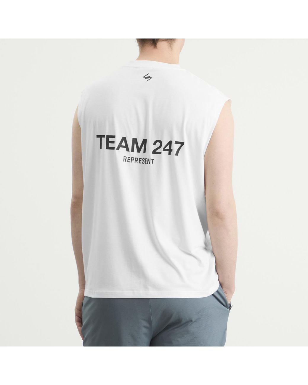REPRESENT 247 White Represent Team 247 Oversized Tank for men