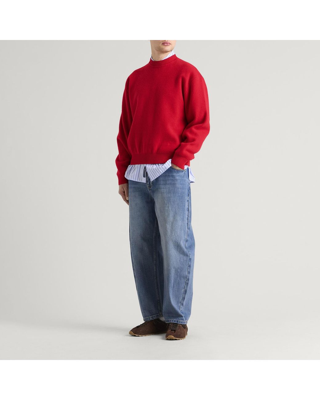Jacquemus Red Wool Cashmere Jumper for men