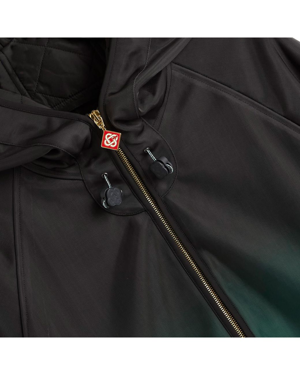 Casablanca Green Windbreaker Nylon Gradient Technical Jacket for men