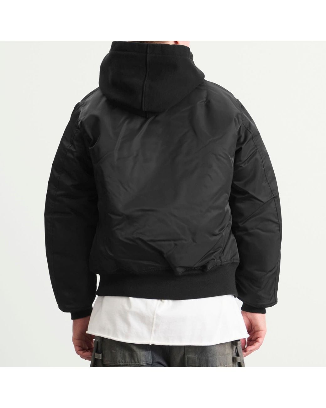 Rick Owens Black Flight Jacket for men