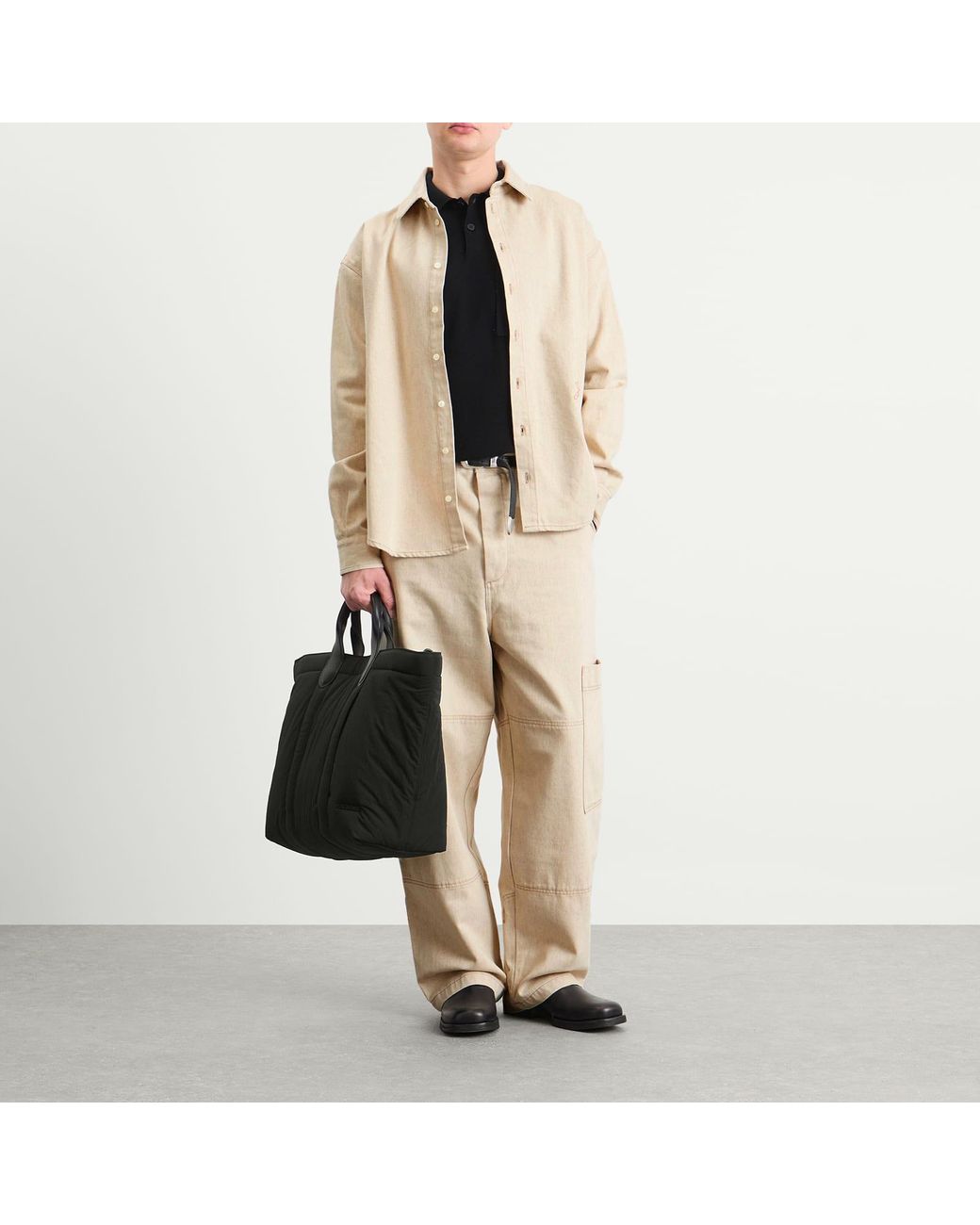 Jacquemus Natural Cotton Hemp Overshirt for men