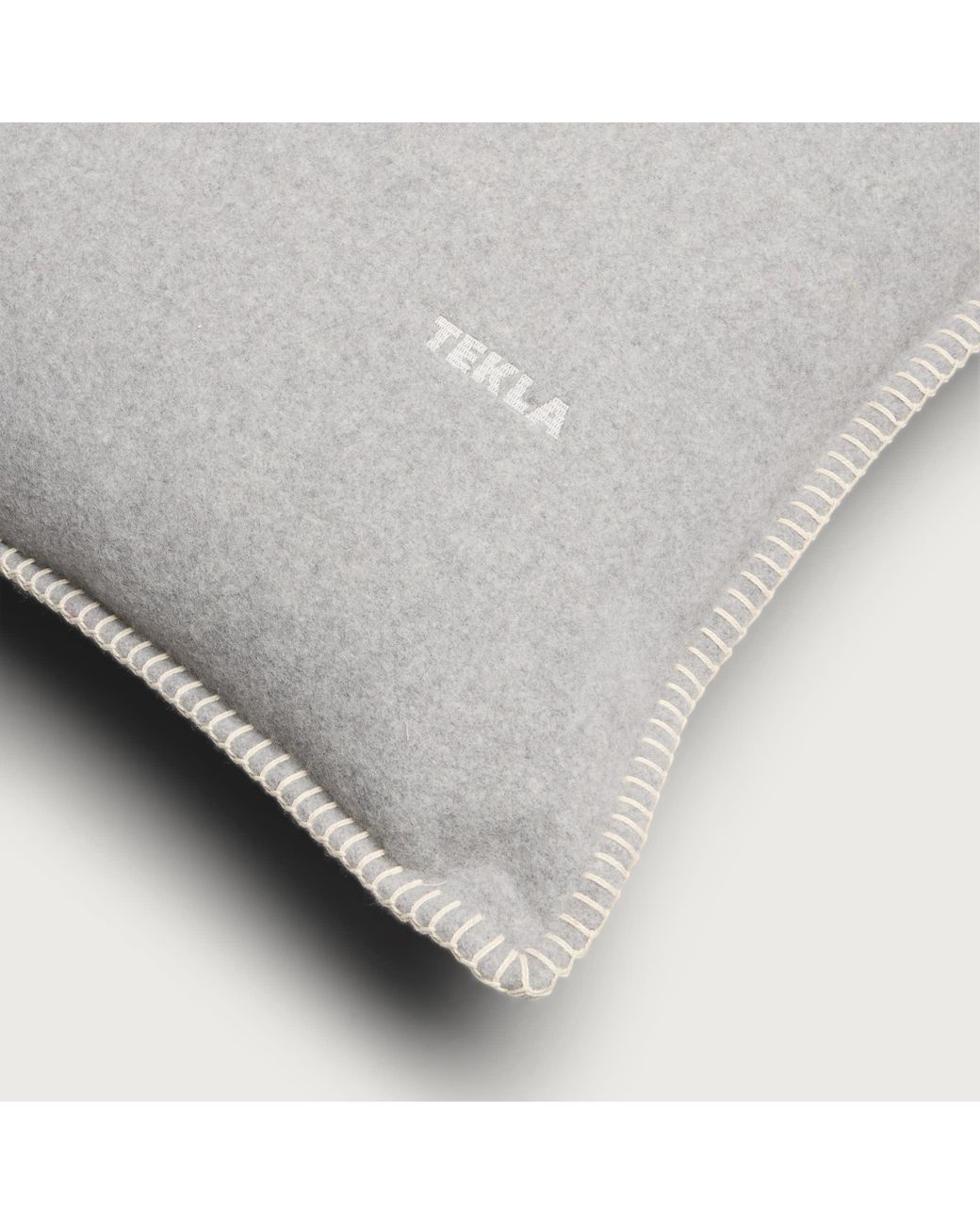 Tekla Gray Lambswool Cushion