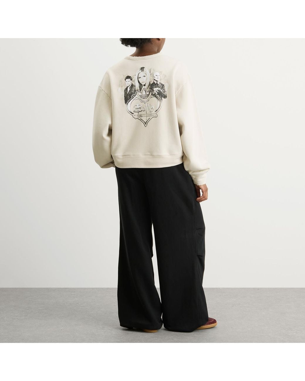 Adidas White Buffy Crew