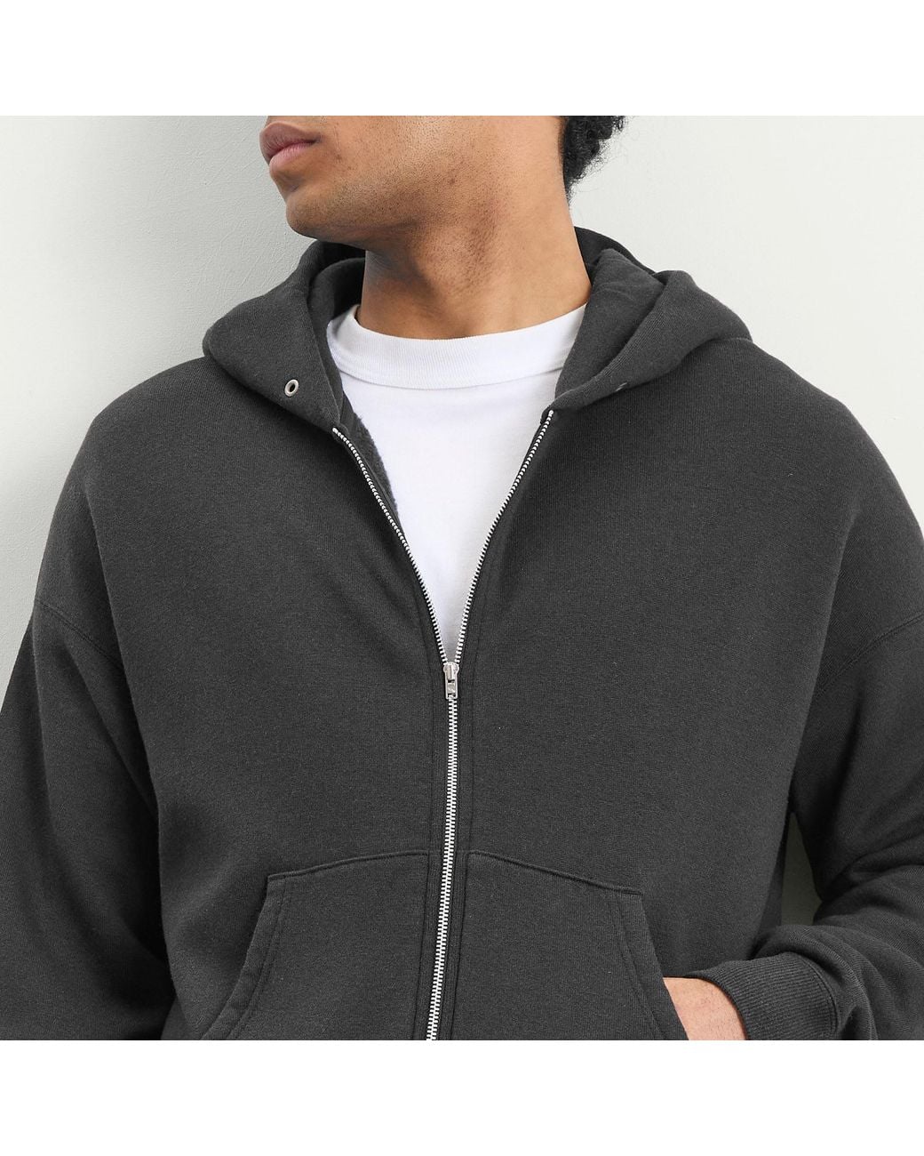 Visvim Black Jumbo Fine Wool Hoodie for men