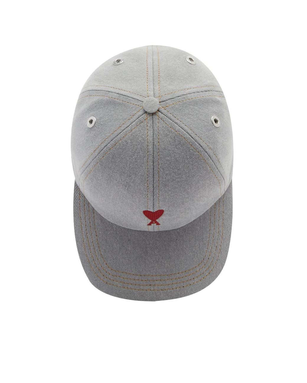 AMI PARIS SMALL A CANVAS CAP グレー グレー（灰色）系 AMI PARIS(アミ パリス) キャップ(メンズ