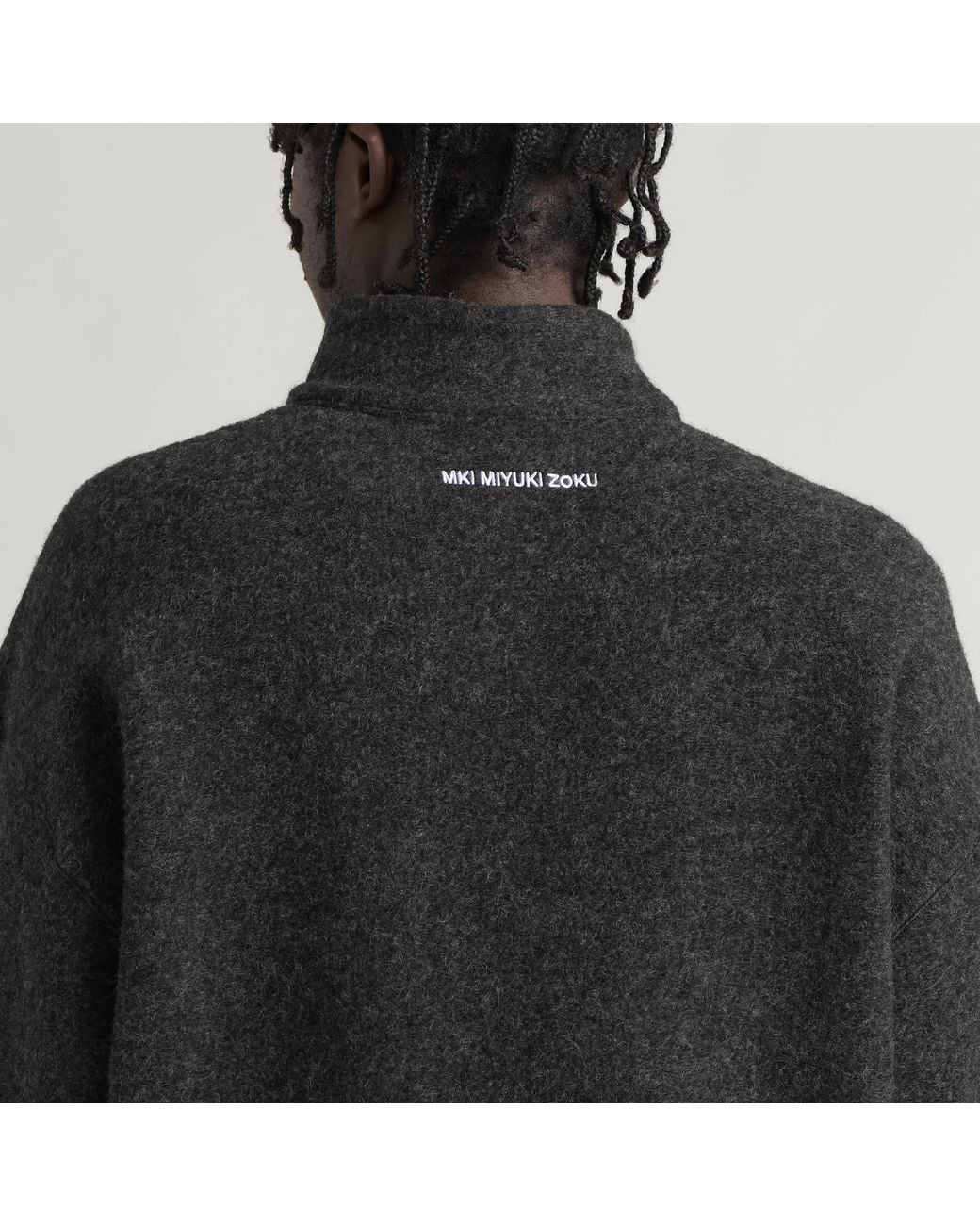 MKI Miyuki-Zoku Black Pressed Wool Track Jacket Presented By End for men