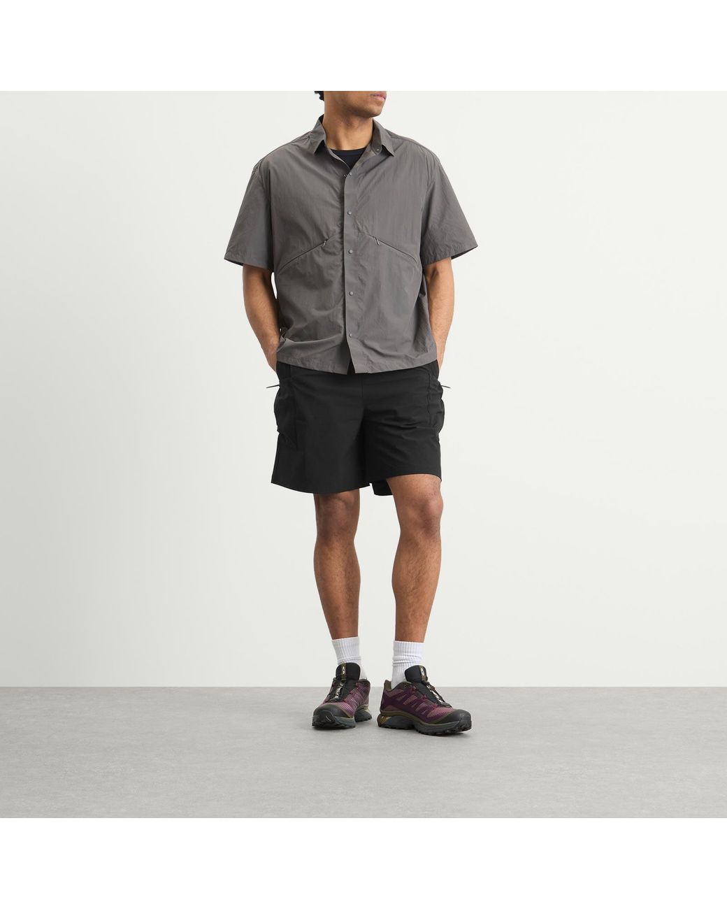 Mellow Clo Black Forage Shorts for men