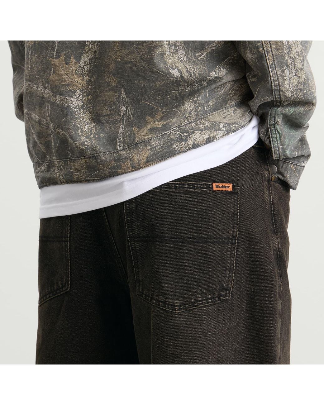 Butter Goods Baggy Denim Shorts in Black for Men | Lyst