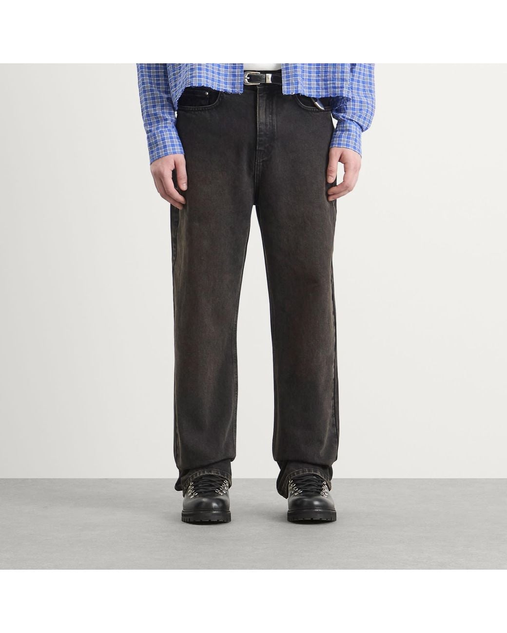 About Blank Gray Relaxed Denim Jean for men
