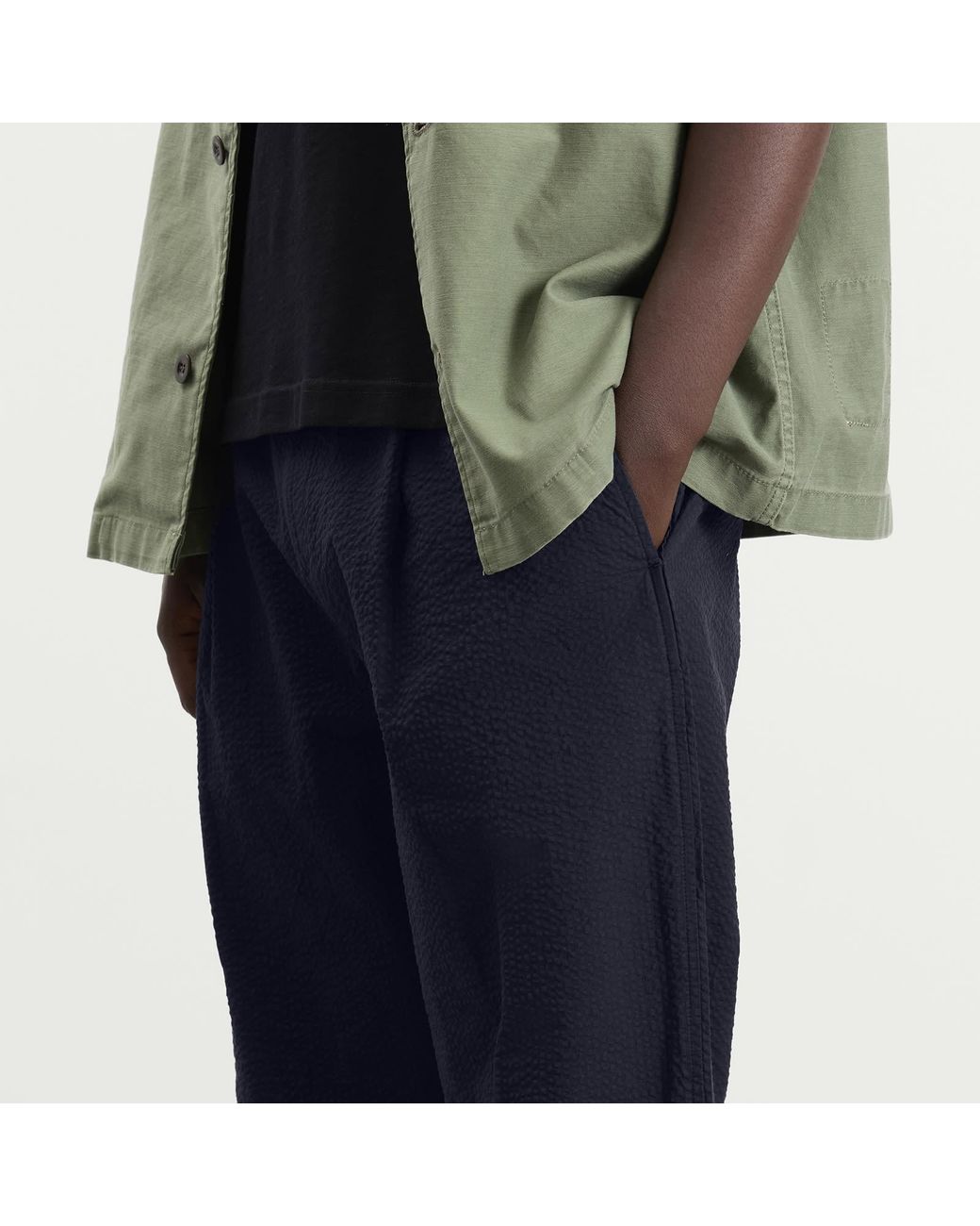 Folk Blue Wide Fit Trouser for men