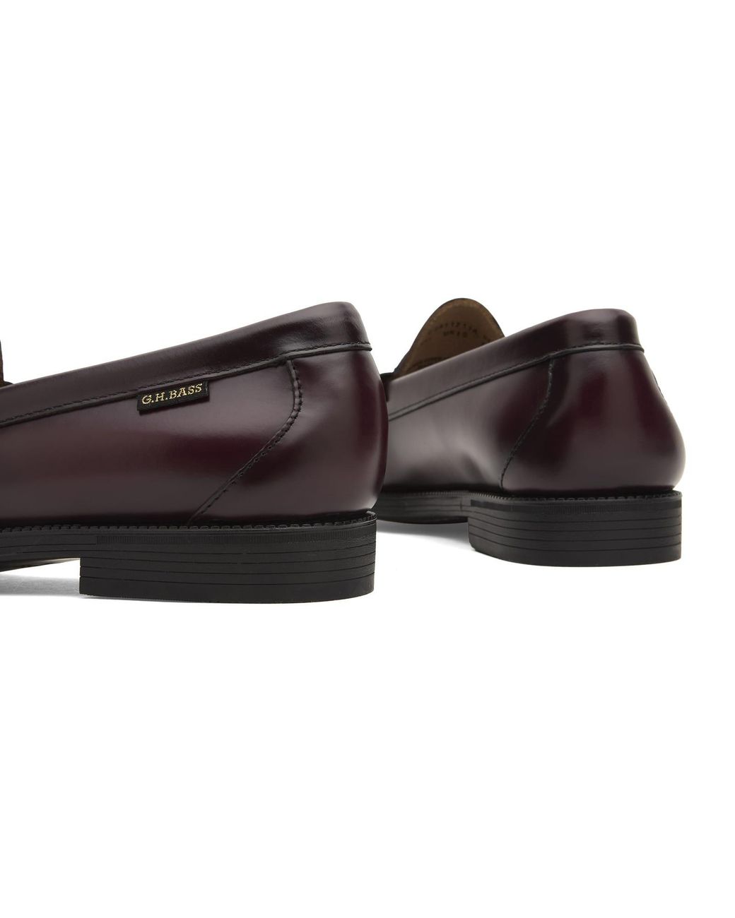 G.H.BASS Brown Easy Weejun Larson Flag Loafer for men