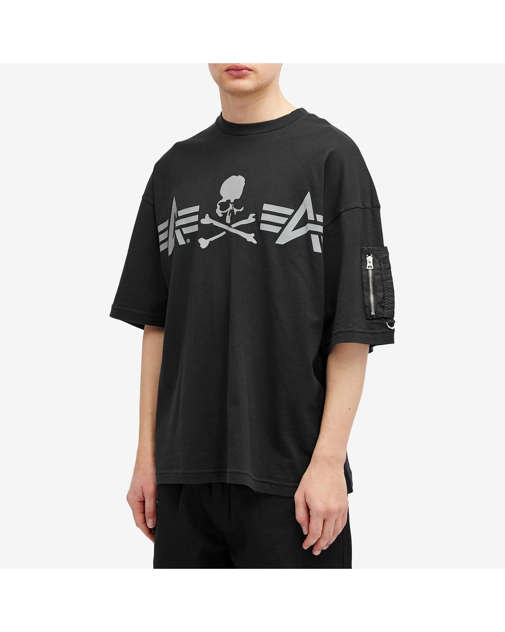MASTERMIND WORLD X Alpha Industries Pocket T-Shirt in Black for