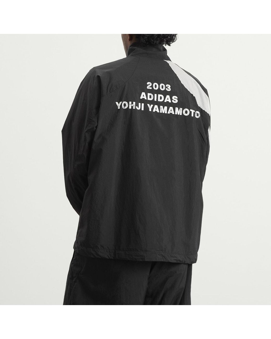Y-3 Black Logo Track Jacket for men
