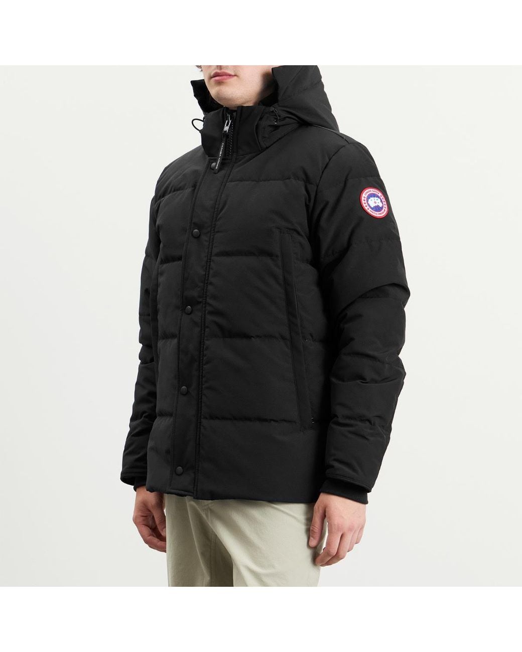 Canada Goose Black Wyndham Parka Classic Disc Jacket for men