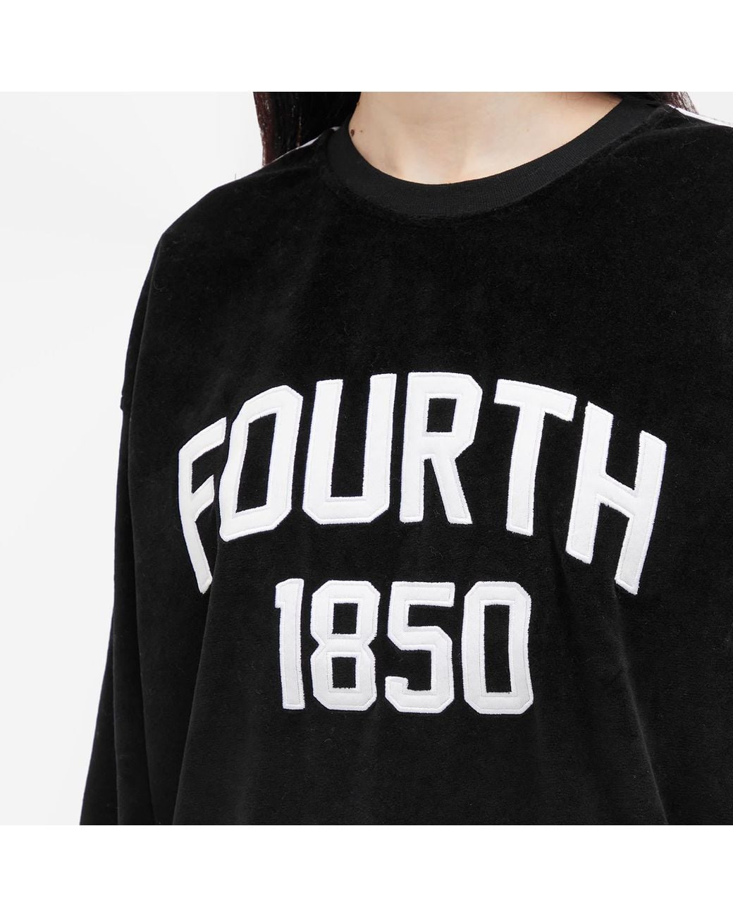 4th & Reckless Black Cadie Velour Sweatshirt