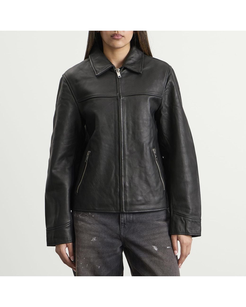 Deadwood Black Bruno Upcycled Leather Jacket