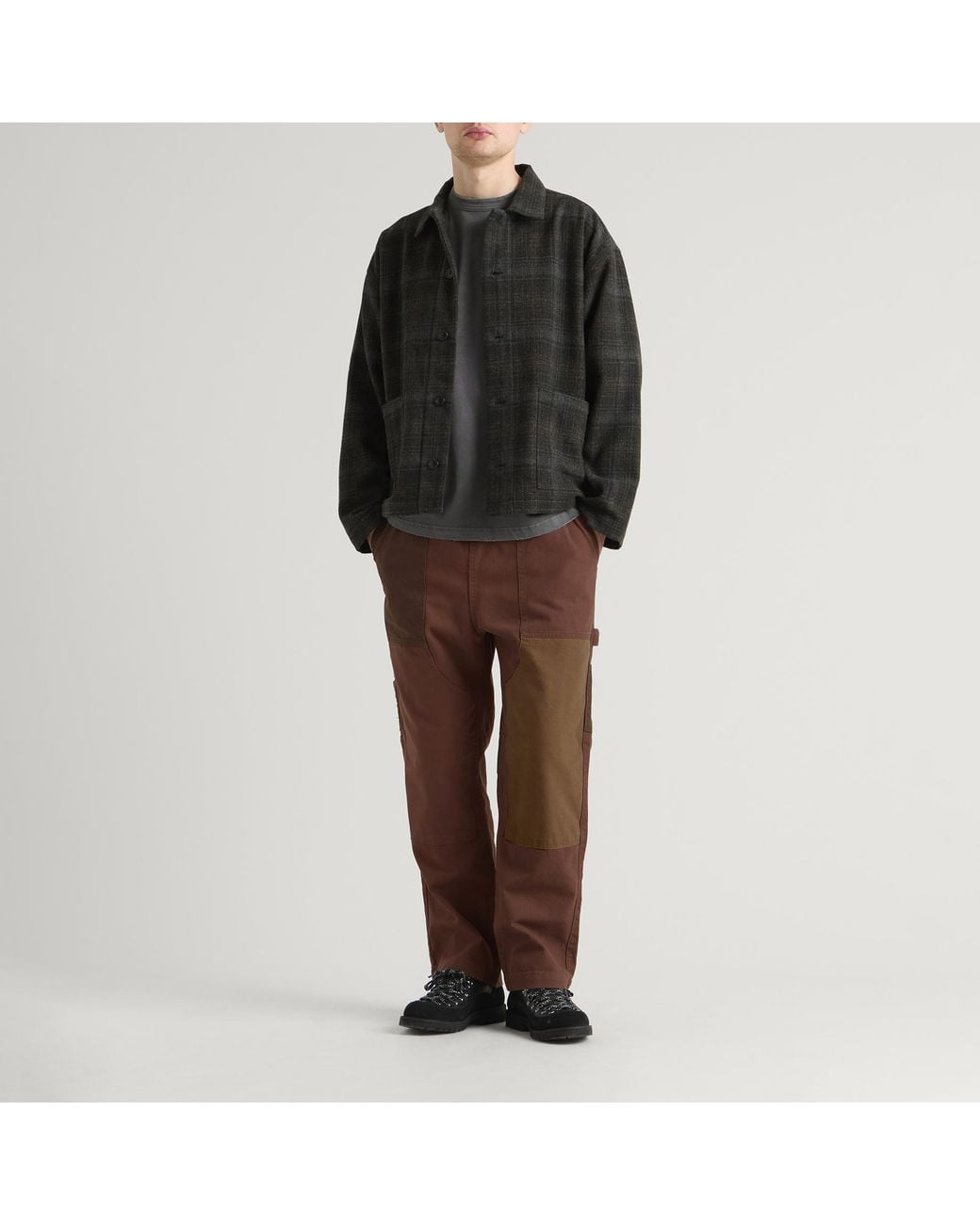 Service Works Brown Patchwork Utility Chef Pants for men