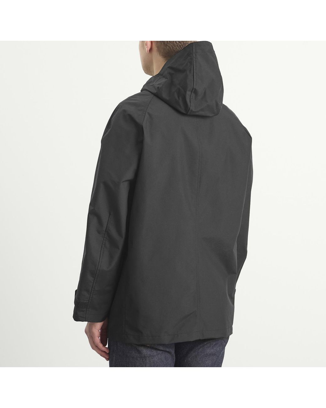 Junya Watanabe Black Nylon Laminated Mackintosh Jacket for men