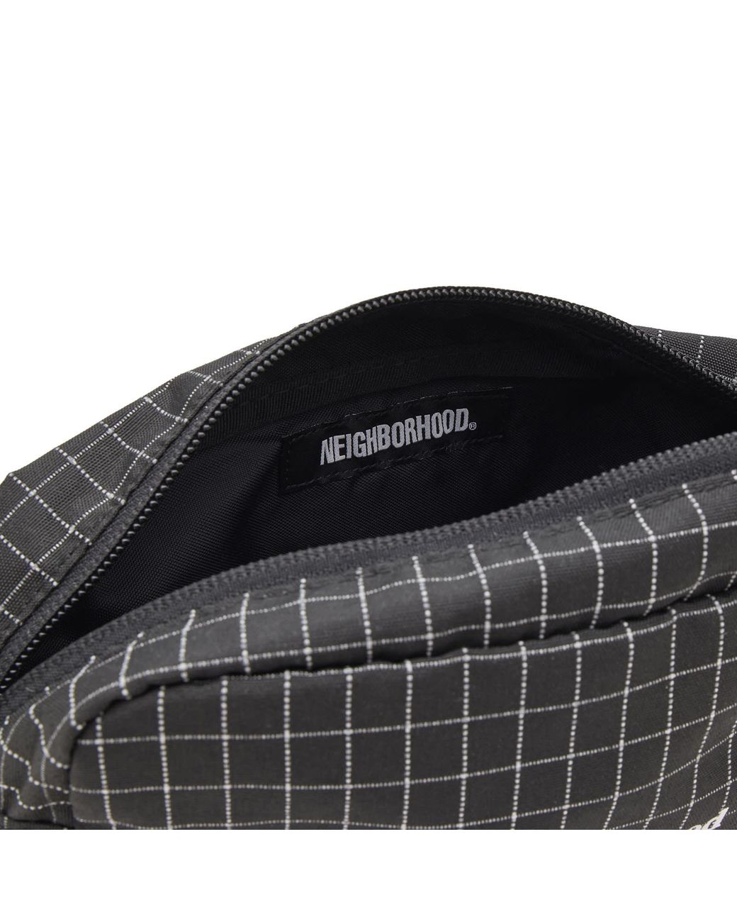Neighborhood Black Reflective Pouch for men