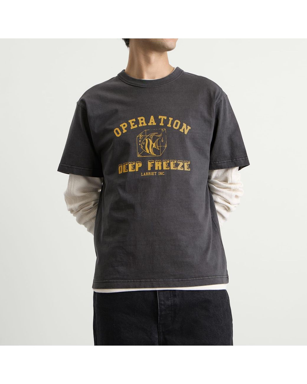 Larriet Black Deep Freeze T-Shirt for men
