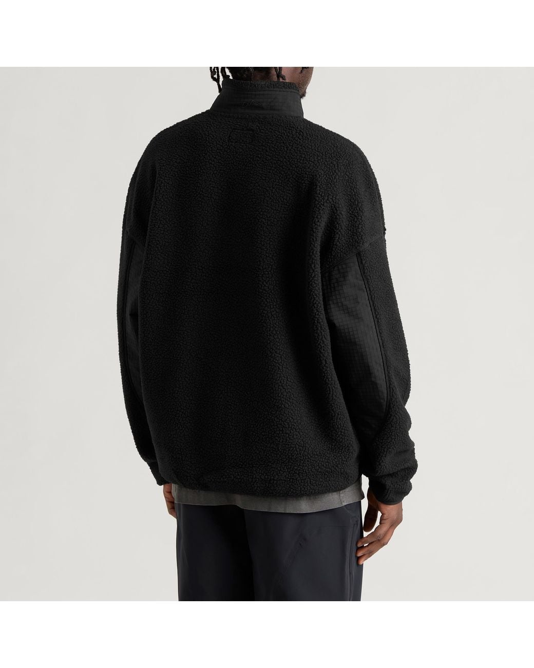 Mellow Clo Black Expedition Fleece Jacket for men