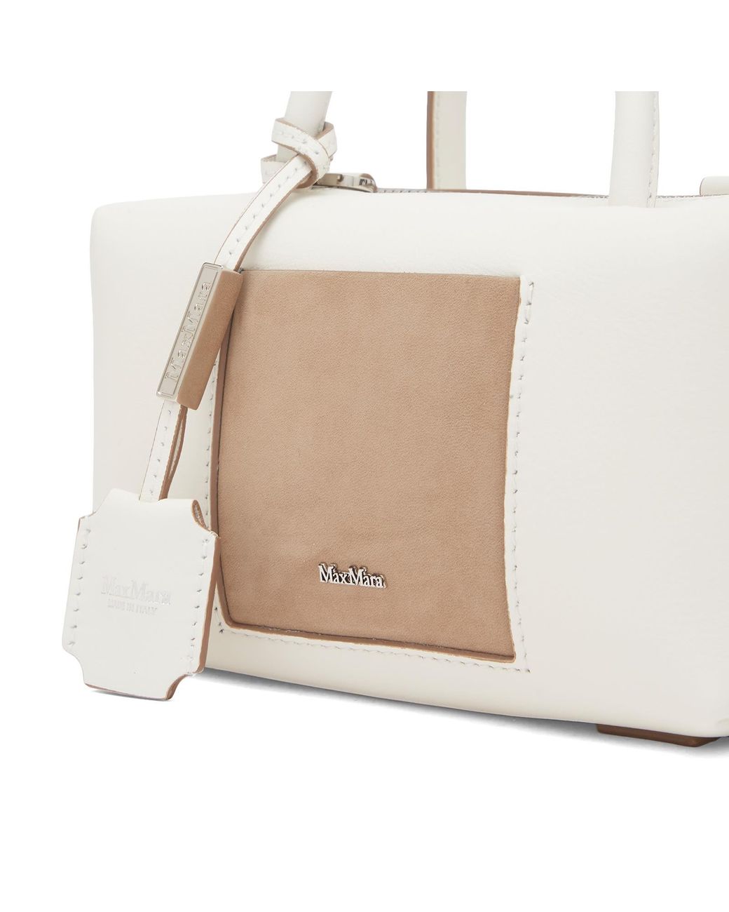 Max Mara Holdallspock Holdall Bag in White | Lyst