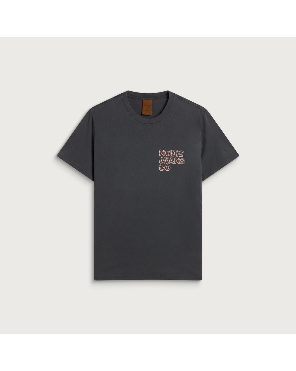 Nudie Jeans Black Roy Life Tracks T-Shirt for men