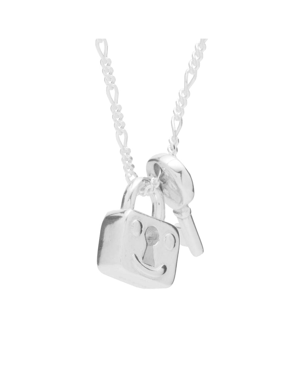 Alec Doherty Metallic Lock And Key Pendant Necklace